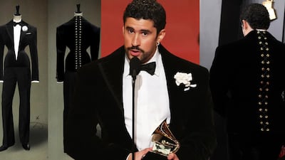 Bad Bunny: el primer hombre en vestir un diseño de alta costura de la firma francesa Schiaparelli en una alfombra roja