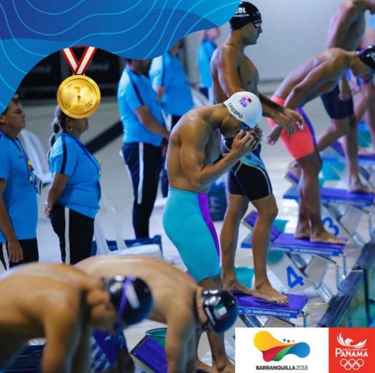 Edgar Crespo y su primera medalla de oro para Panamá