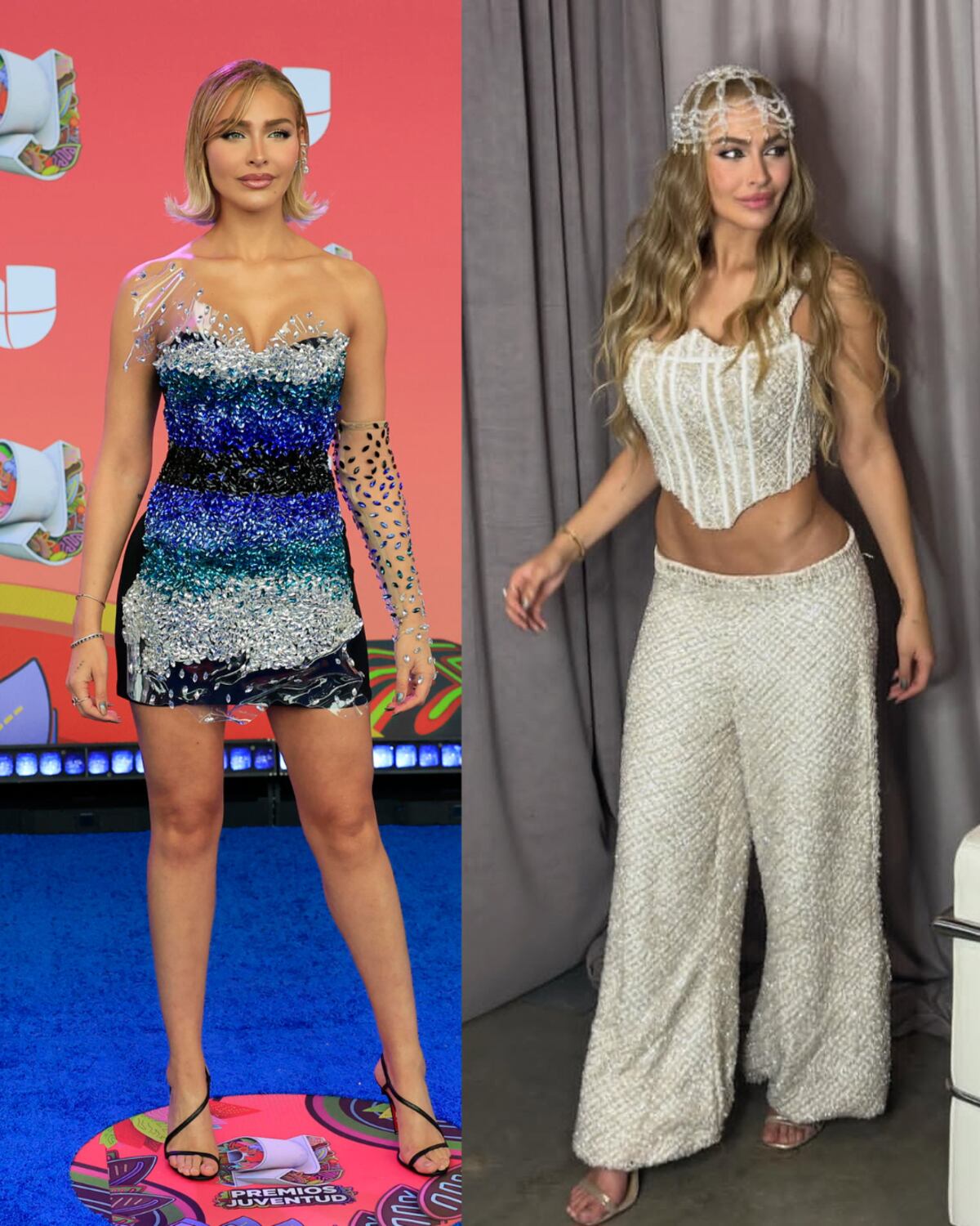 Artistas nacionales e internacionales que vistieron diseño local en Premios Juventud 2025