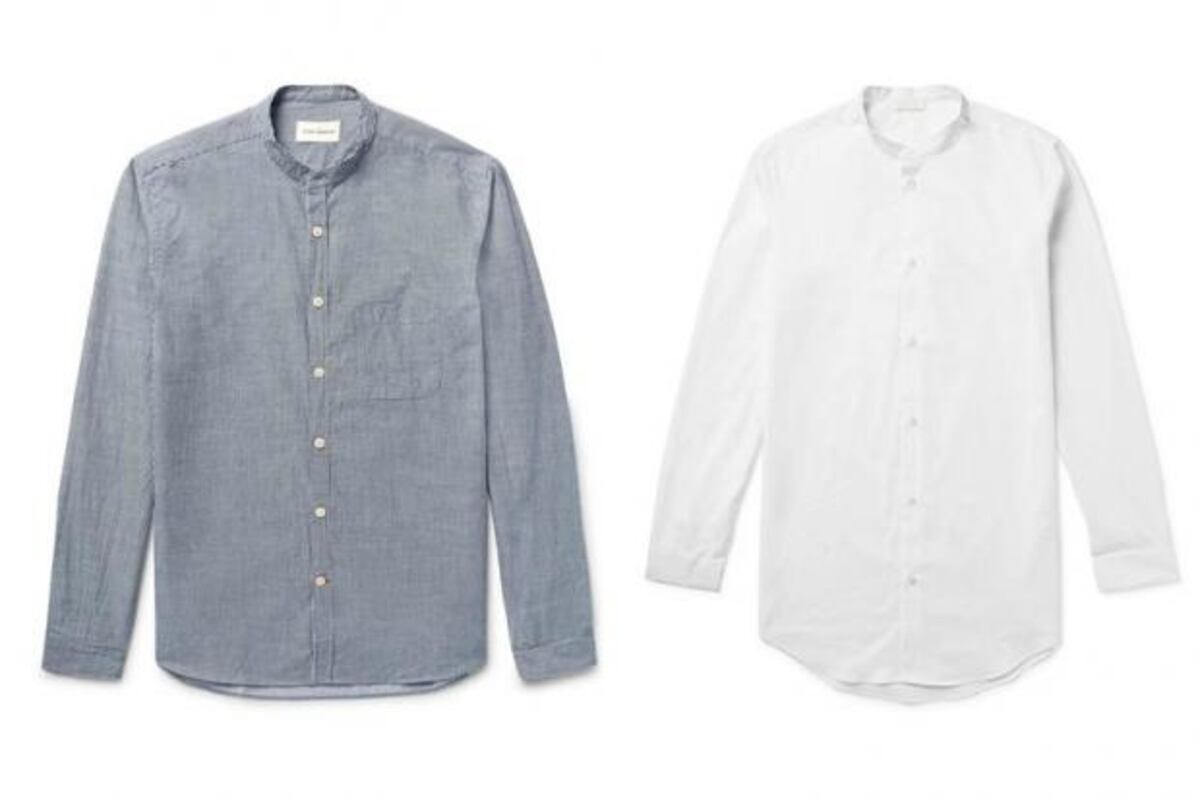 Llegó la camisa masculina sin cuello