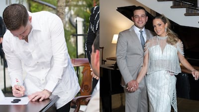 Mayer Mizrachi, alcalde de Panamá, fue uno de los testigos de la boda del embajador Kevin Marino Cabrera y Andrea Altamirano-Duque