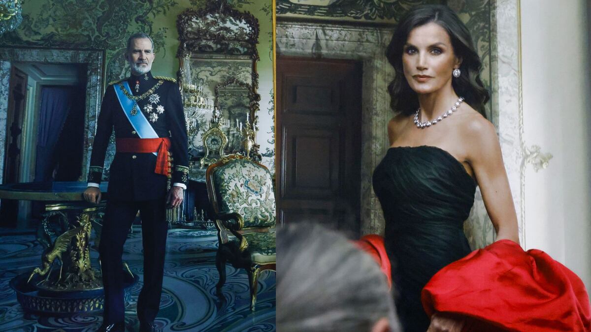 La reina Letizia (vestida de Balenciaga) y el rey Felipe VI en unos nuevos retratos por la fotógrafa Annie Leibovitz