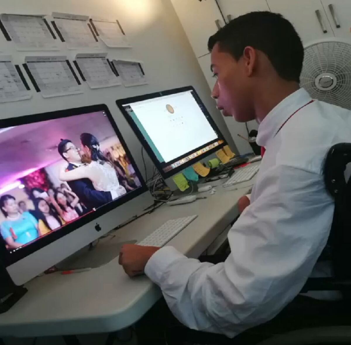 Lucas, tras un año de la  foto de la JMJ