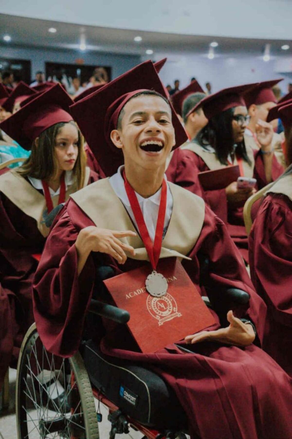 Lucas, tras un año de la  foto de la JMJ