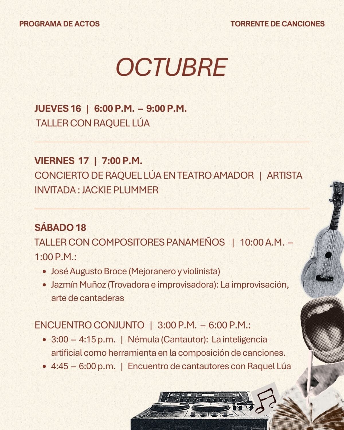 Disfruta de un torrente de canciones gratis en el Centro Cultural de España