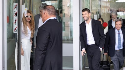 Shakira y Piqué dirimen en España el régimen de visitas de sus hijos Milan y Sasha