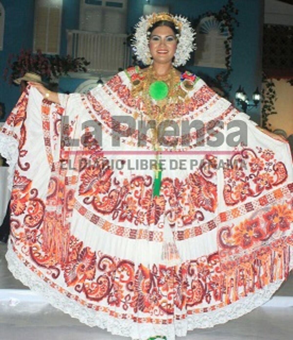 Esta es la premiada pollera de Margarita Henríquez en Viña del Mar