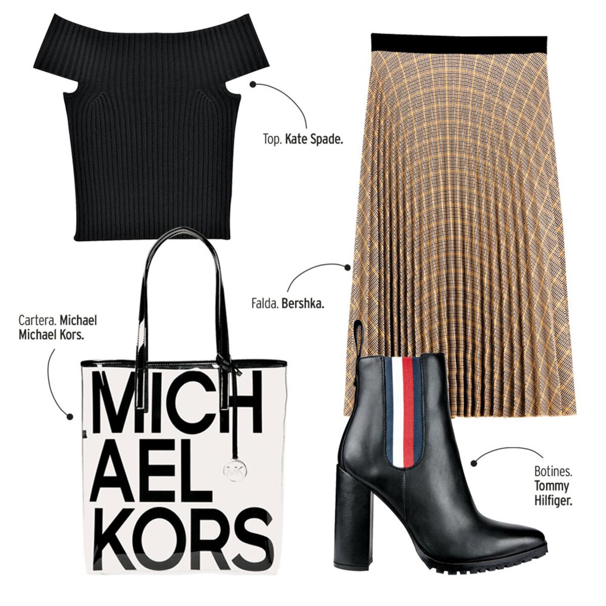 Cuatro combinaciones con piezas de cuadros