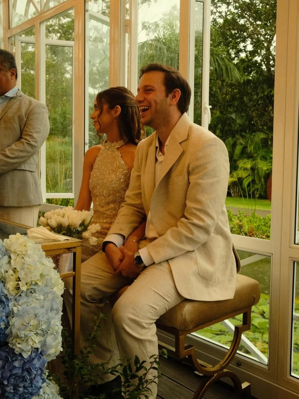 Adrián Varela, hijo del ex presidente Juan Carlos Varela y de Lorena Castillo, se casa vestido de diseño panameño 