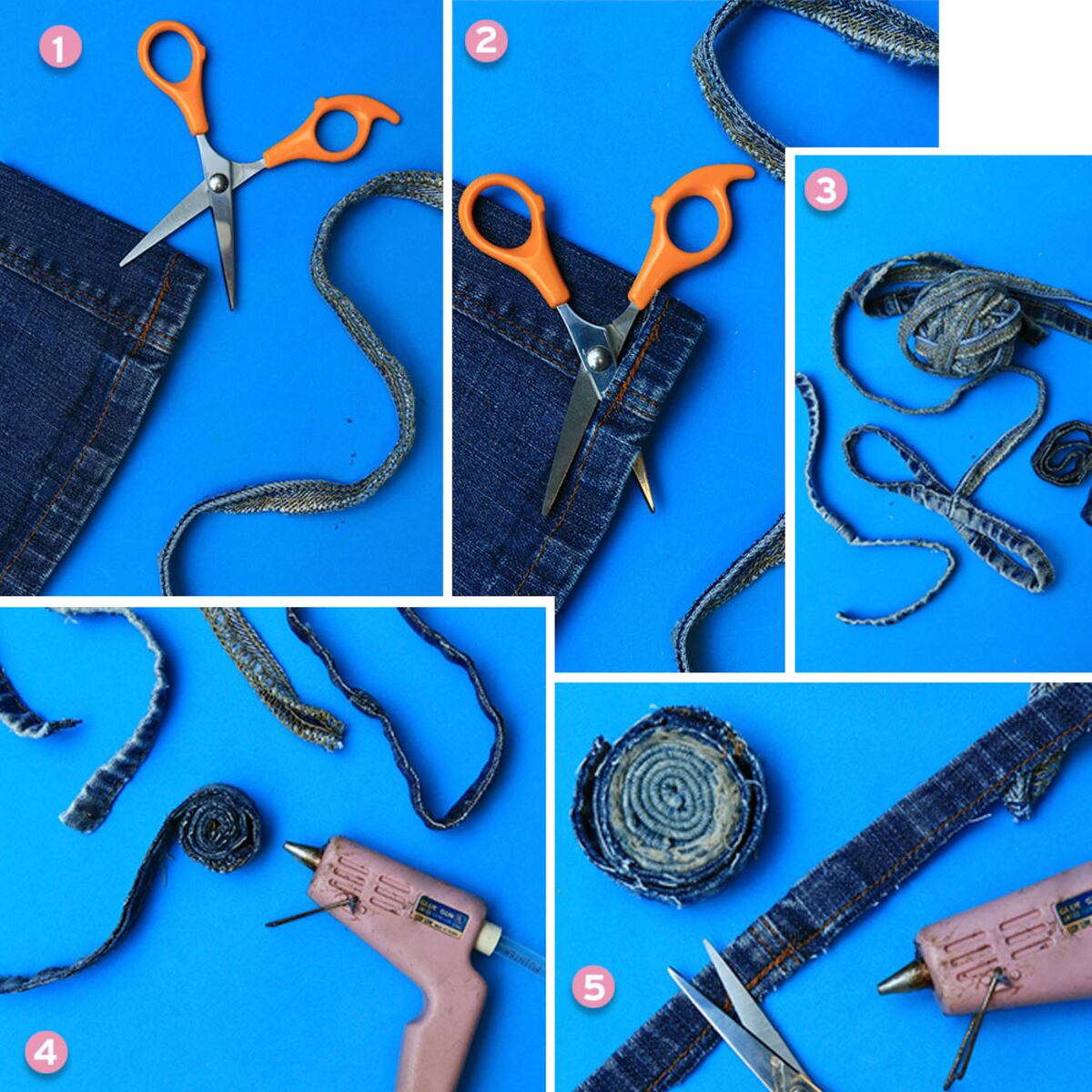 Arma un salvamantel con jeans que ya no usas