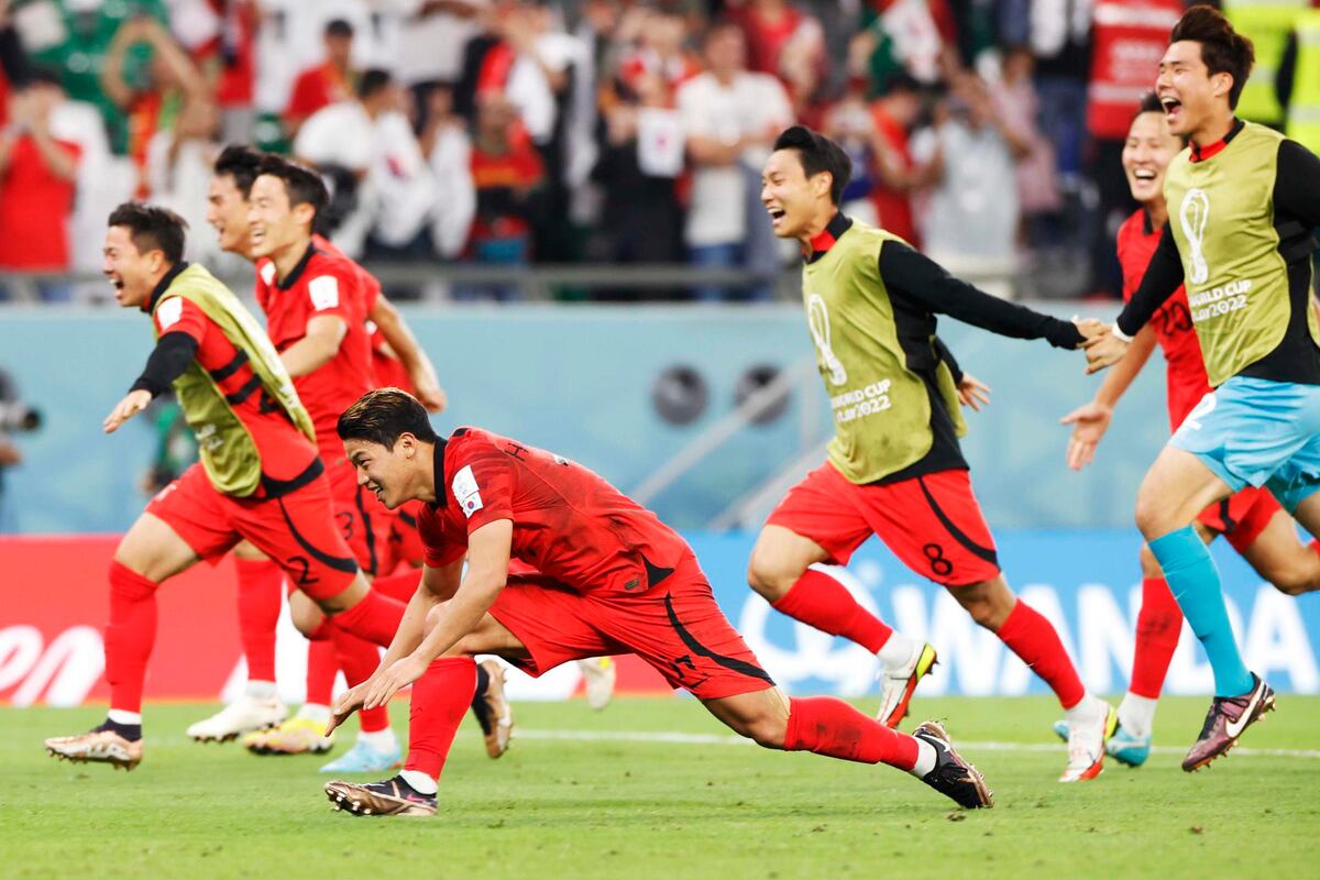 La emotiva victoria de Corea del Sur en el Mundial; Uruguay se queda