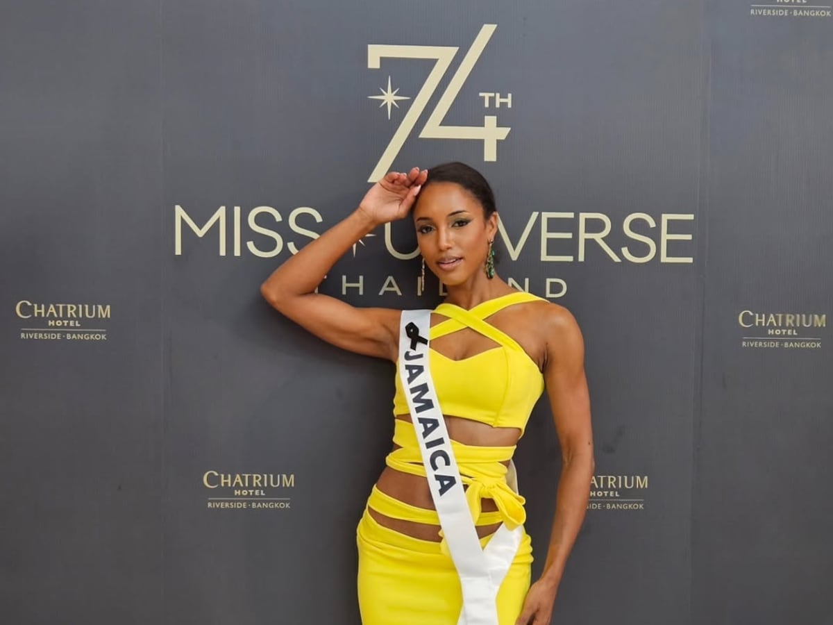 Miss Universe Jamaica sufre estrepitosa caída en la preliminar del Miss Universo