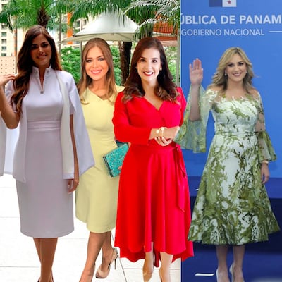 Diseño local en los vestidos de la toma de posesión de Nito Cortizo