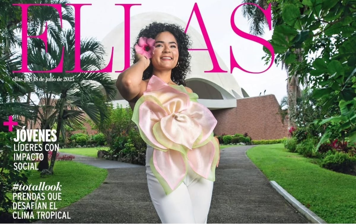 La alcaldesa de San Miguelito, Irma Hernández, vestida de diseño local en portada de revista ELLAS