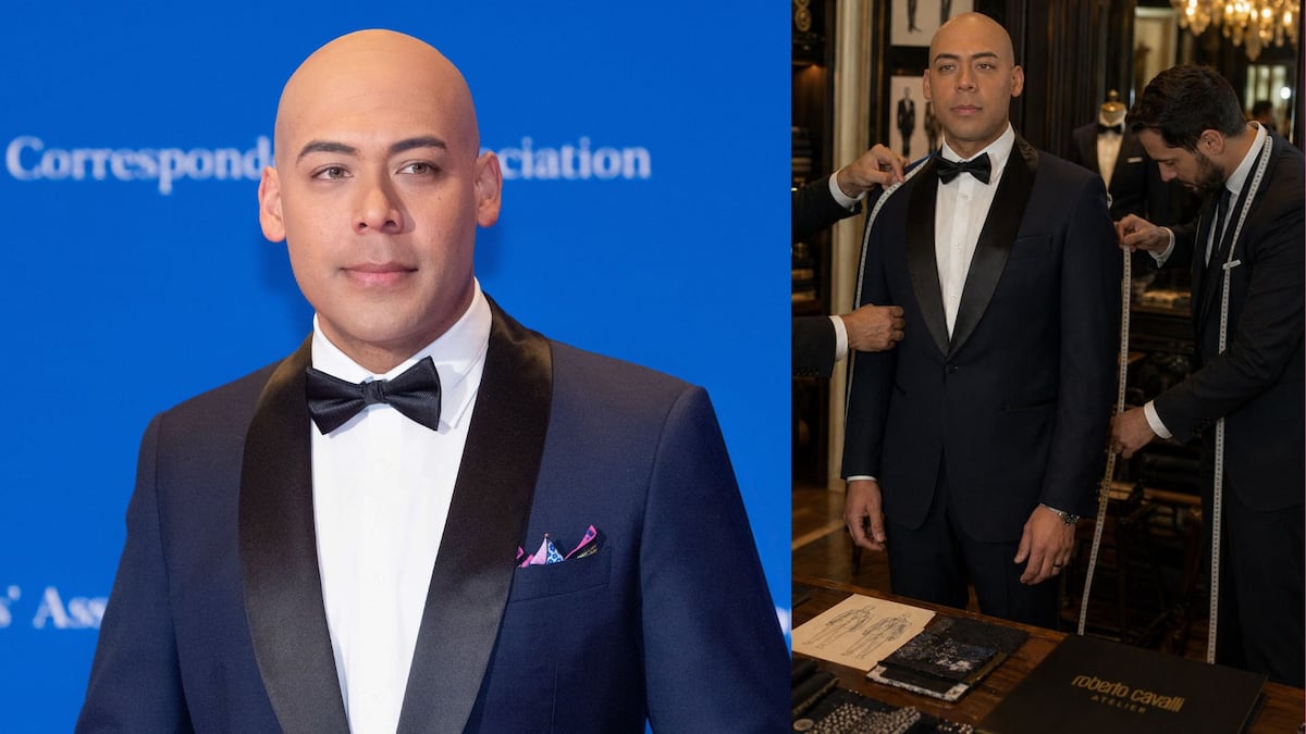El periodista panameño Edwin Pitti y su ‘look’ de Roberto Cavalli y Jean Decort para la Cena de Corresponsales de la Casa Blanca 