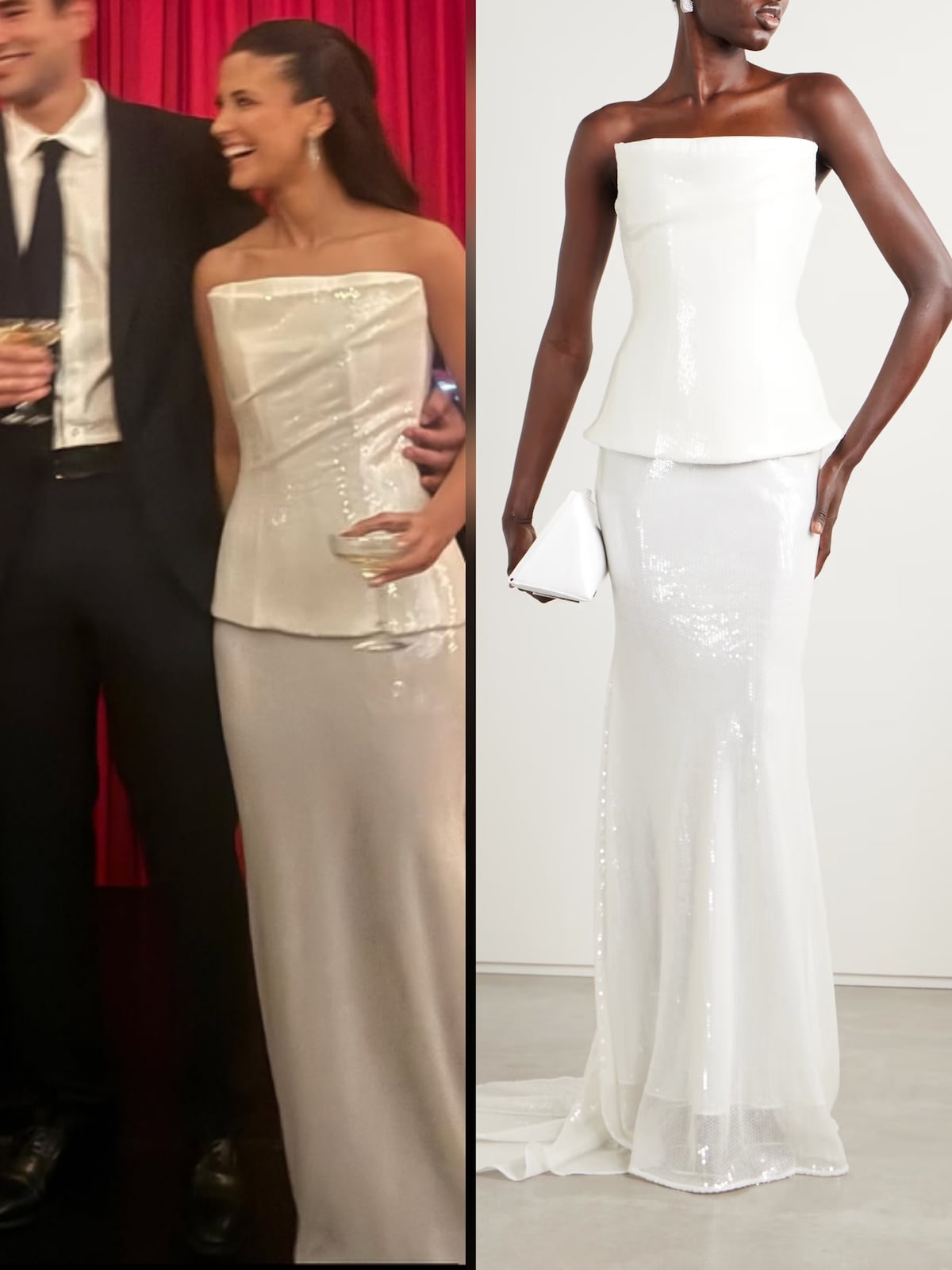 Julianne Roux luce para su boda civil un vestido de novia del diseñador australiano Alex Perry