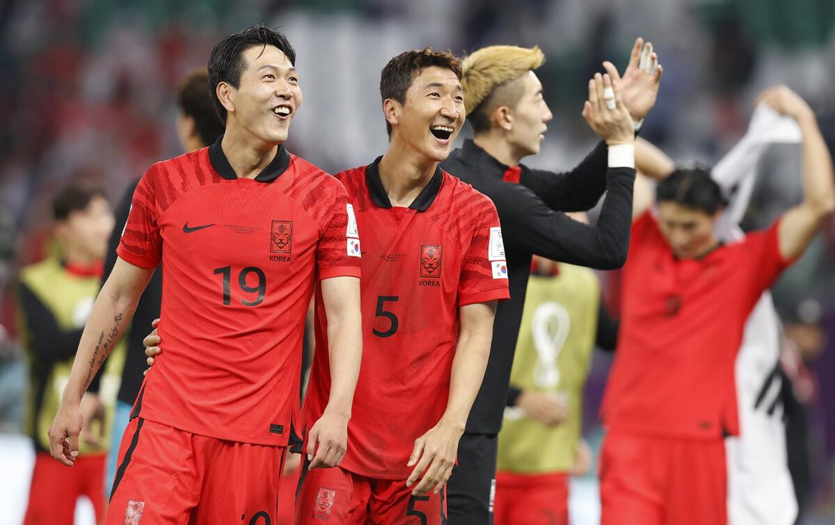 La emotiva victoria de Corea del Sur en el Mundial; Uruguay se queda