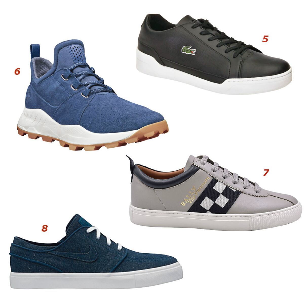 Ocho zapatillas modernas y casuales para papá