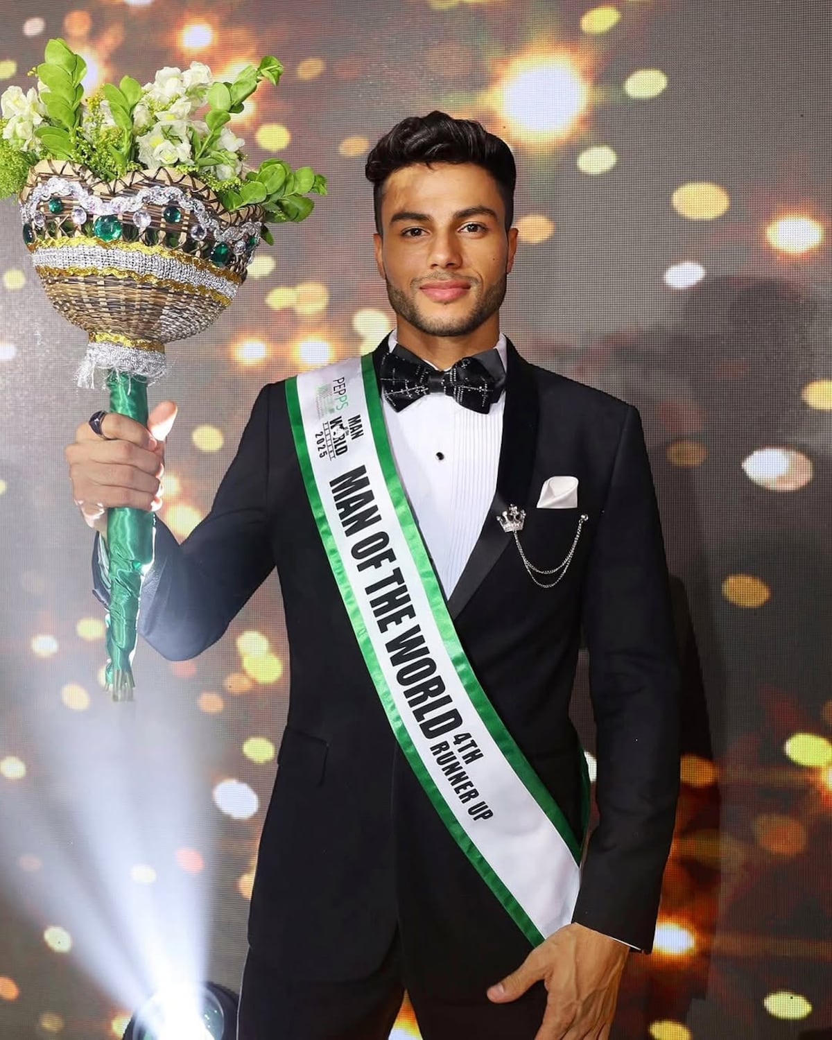 El panameño Sworman Scott Delgado entre los cuatro más guapos del certamen global Man of the World 2025