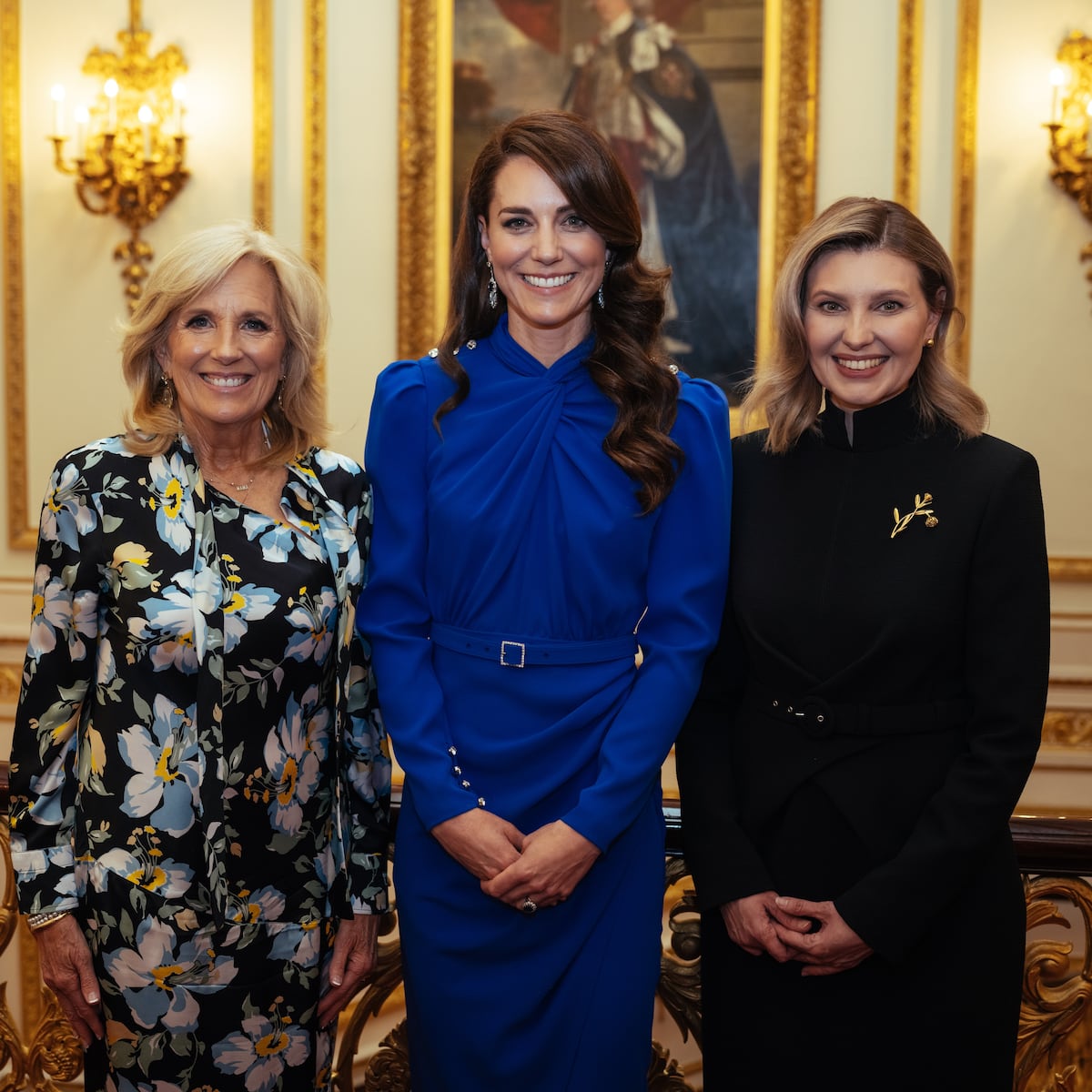 Reinas y princesas del mundo en la recepción para la coronación del rey Charles III