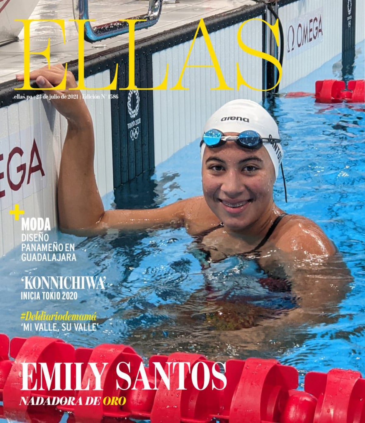 Emily Santos, la nadadora de oro de Panamá