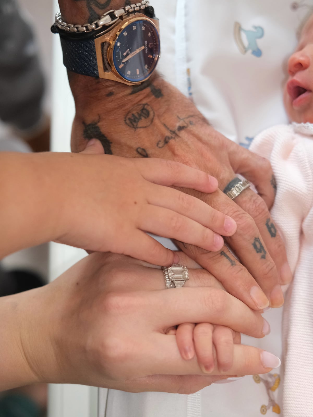 Nadia Ferreira y Marc Anthony anuncian la llegada de su segunda hija, Myla