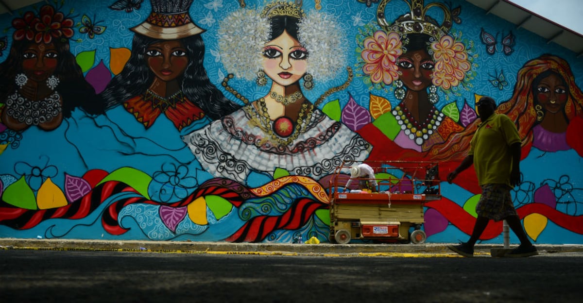 Un mural en homenaje a las mujeres panameñas