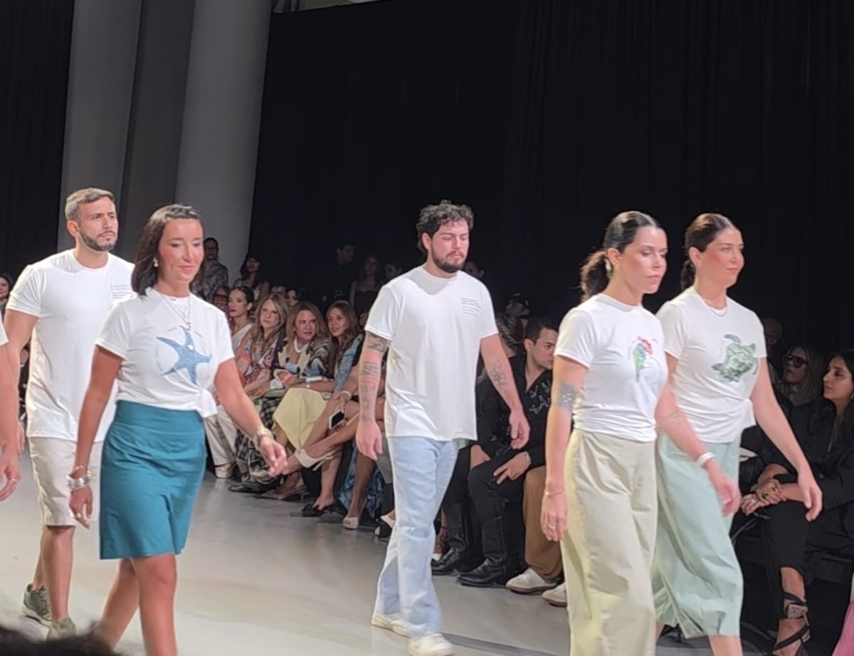 Conchas, olas y caballitos de mar, en la nueva colección de Breebaart presentada en Panamá Fashion Week 2026
