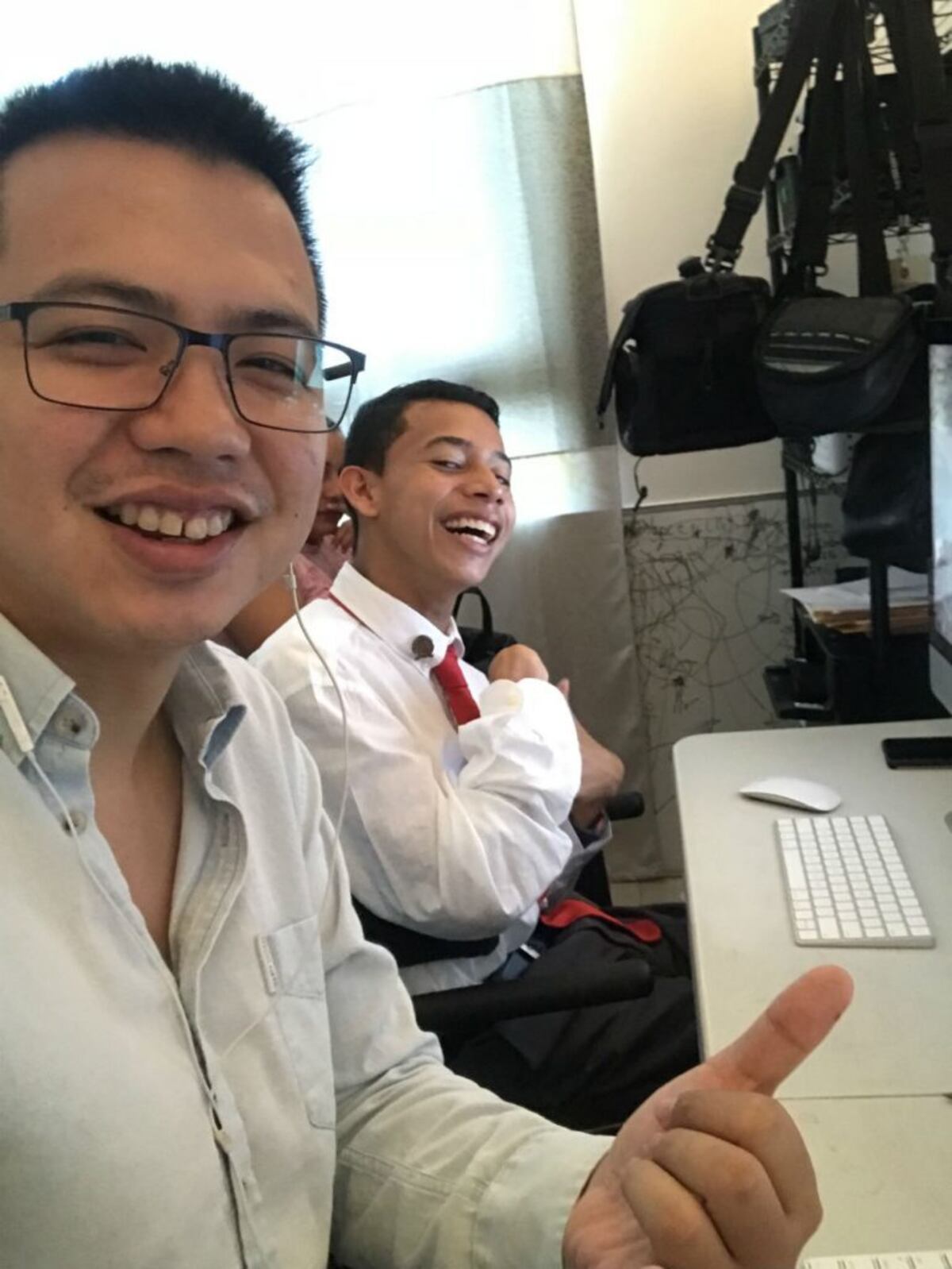 Lucas, tras un año de la  foto de la JMJ