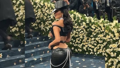 De cuero y reveladora: Kim Kardashian en la gala del Met
