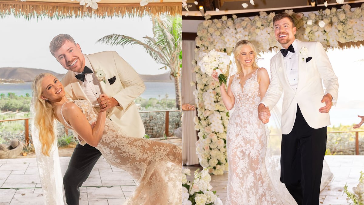 La boda del youtuber MrBeast y la creadora de contenido Thea Booysen que duró una semana
