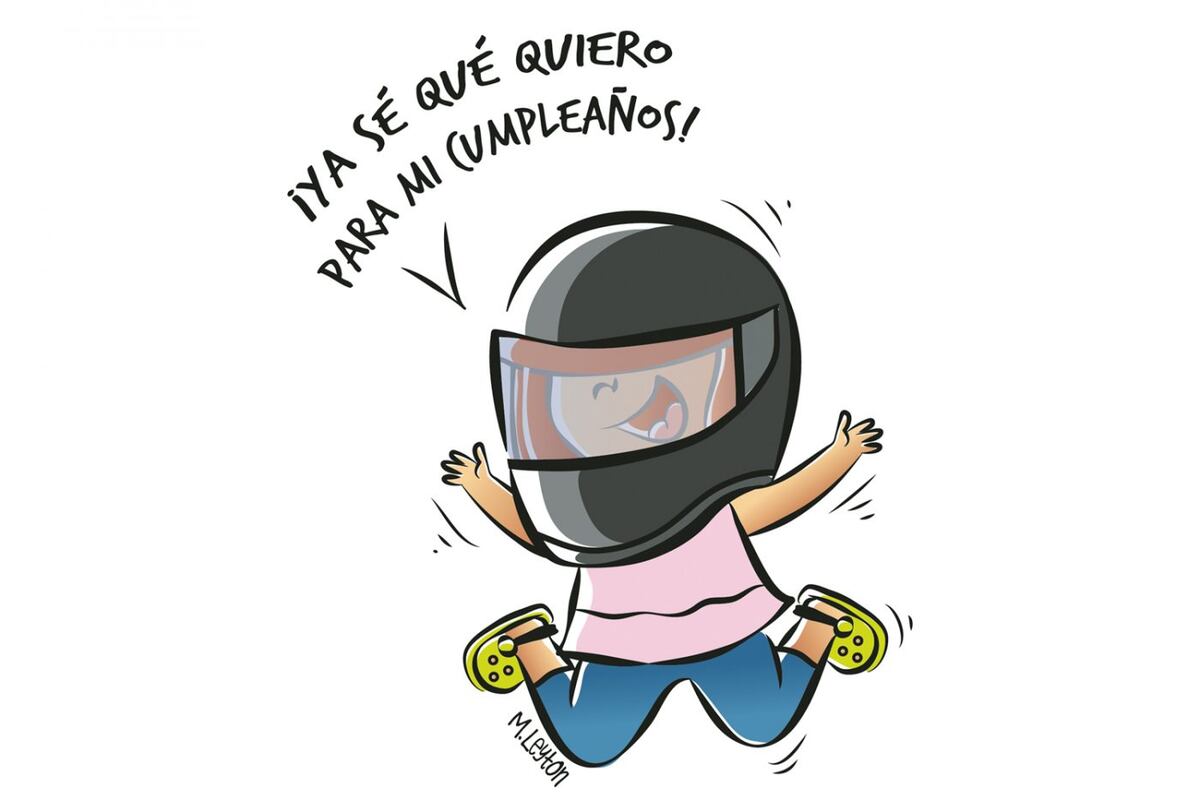 Gaby en moto