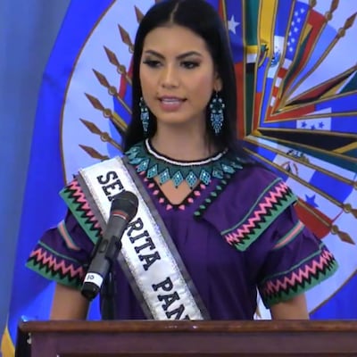 Rosa Montezuma en la OEA: ‘Seguimos siendo discriminadas por nuestra vestimenta’