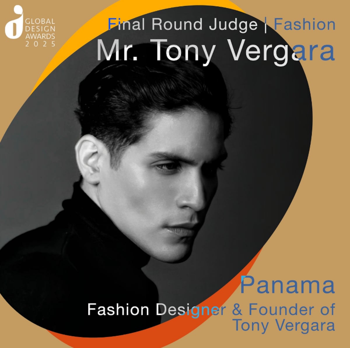 El diseñador panameño Tony Vergara será juez en la final de un concurso de diseño en Hong Kong