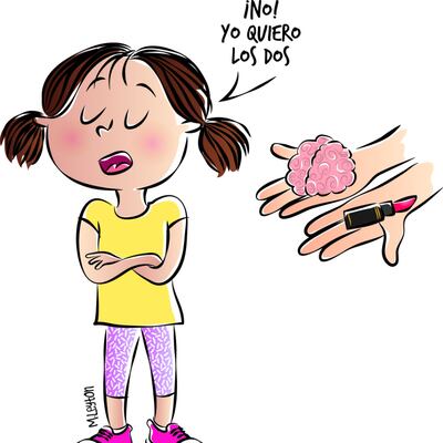 Permiso para usar labial y pensar