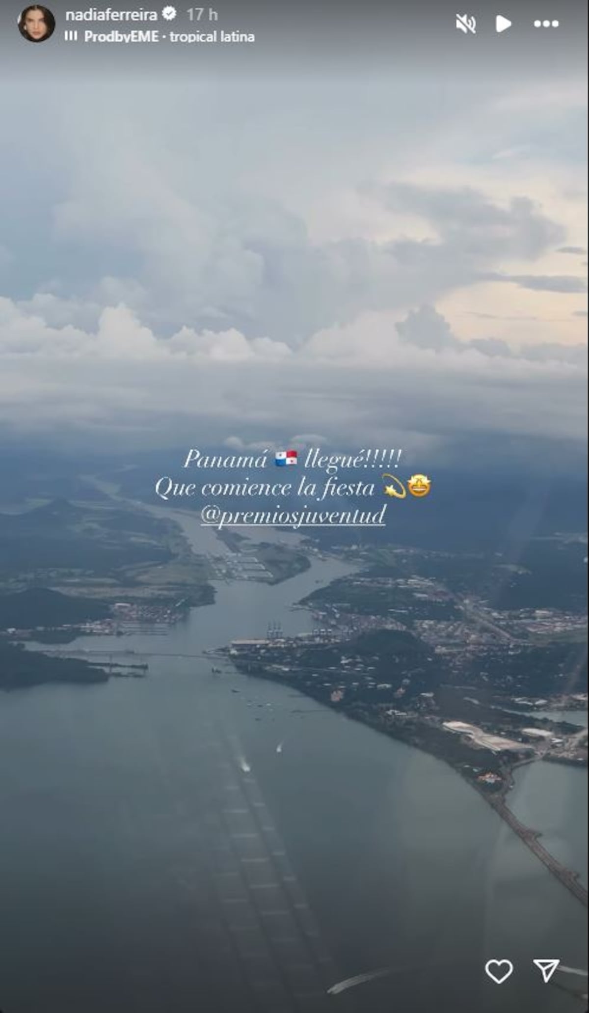 Nadia Ferreira, la esposa de Marc Anthony, ya está en Panamá para los Premios Juventud