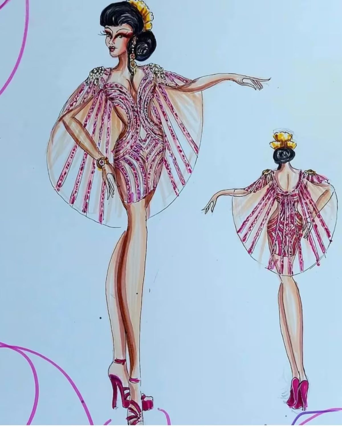 Horacio Prado, el diseñador de carros alegóricos y vestuarios para reinas del Carnaval