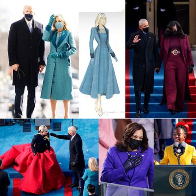 Morado feminista o como símbolo de unidad: los ‘looks’ de la investidura de Biden y sus simbolismos