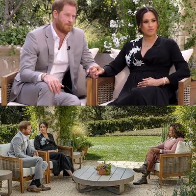 Meghan y Harry en entrevista con Oprah: racismo y falta de apoyo de la familia real británica