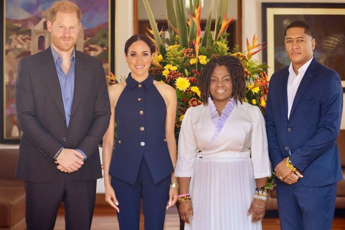 El príncipe Harry y Meghan, duquesa de Sussex, están en Colombia en una alianza contra el ciberacoso y la violencia digital