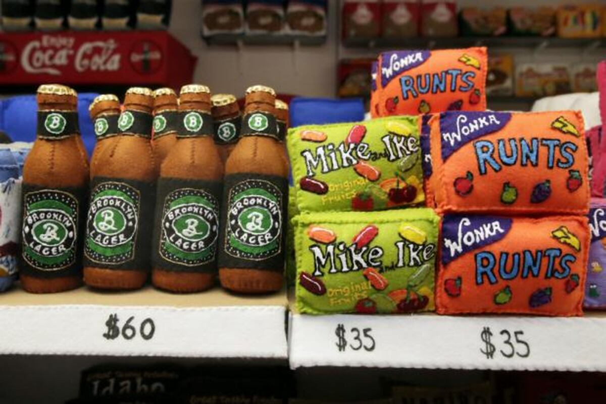 Un supermercado hecho de peluches