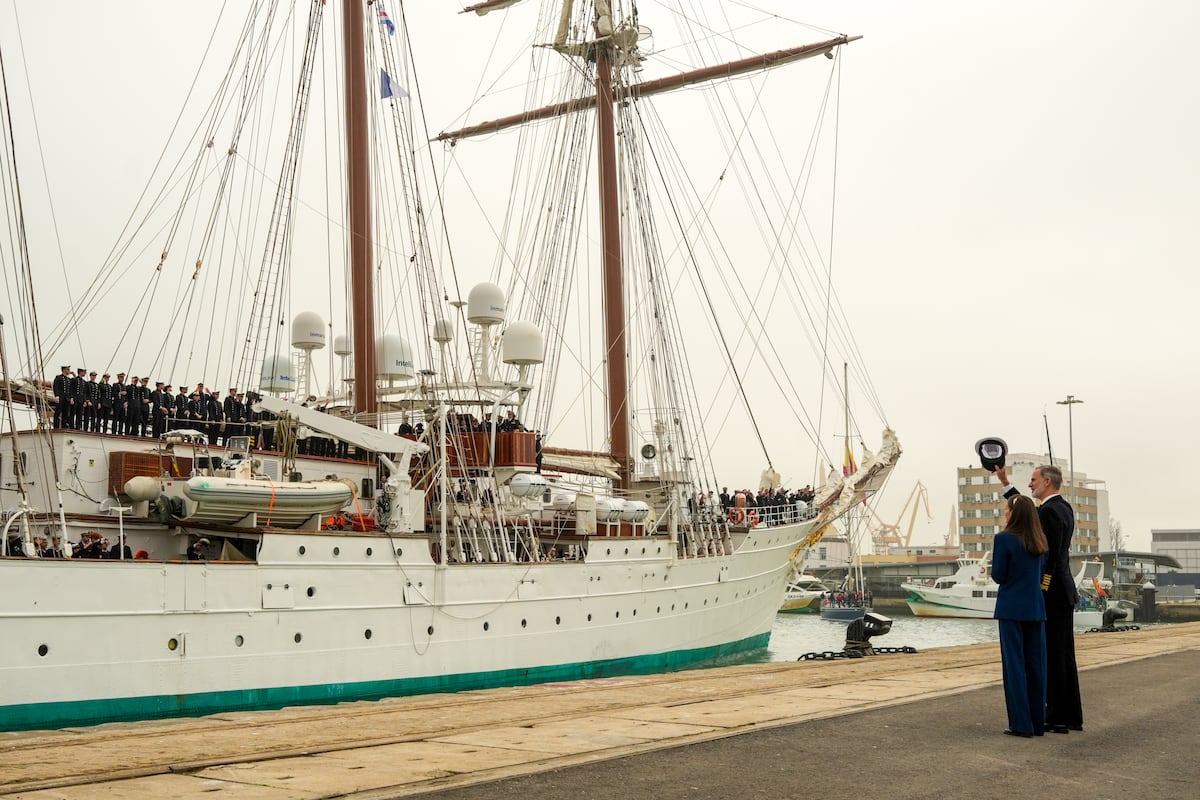 Princesa Leonor de España embarca en el buque escuela con el que cruzará el Canal de Panamá