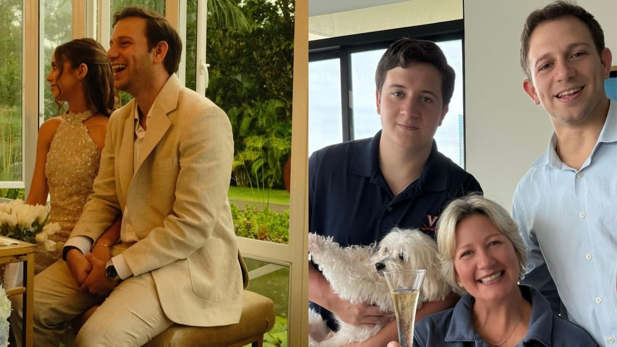 Adrián Varela, hijo del ex presidente Juan Carlos Varela y de Lorena Castillo, se casa vestido de diseño panameño 