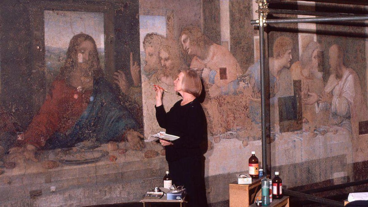 Pinin Brambilla, la mujer que pasó más de 20 años restaurando "La última cena" y enmendó el "gran error" de Leonardo da Vinci
