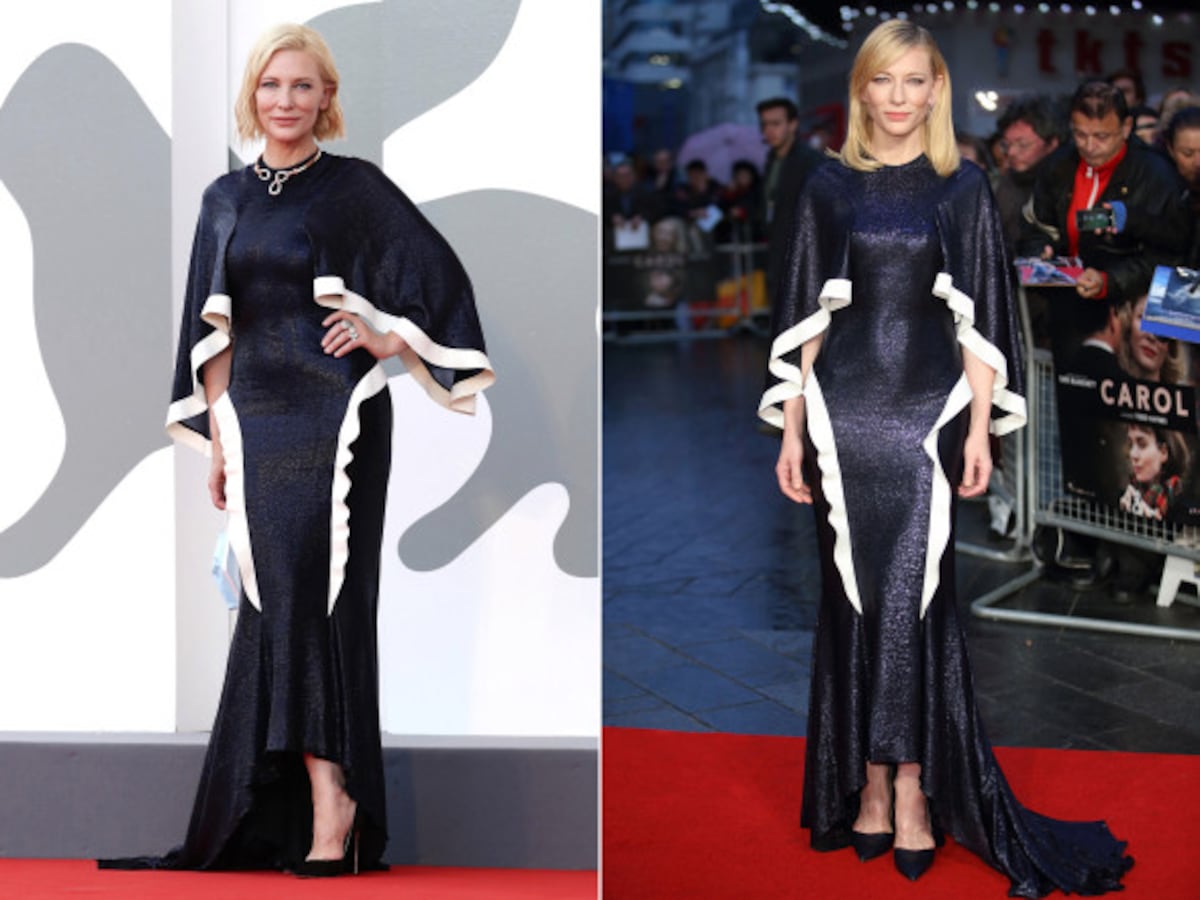 Lo ‘chic’ es repetir: Cate Blanchett reutiliza y dona sus vestidos