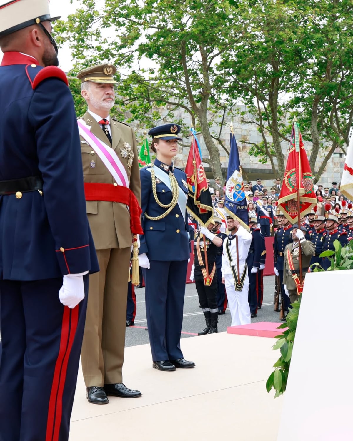 De uniforme azul: la princesa Leonor participa por primera vez del Día de las Fuerzas Armadas