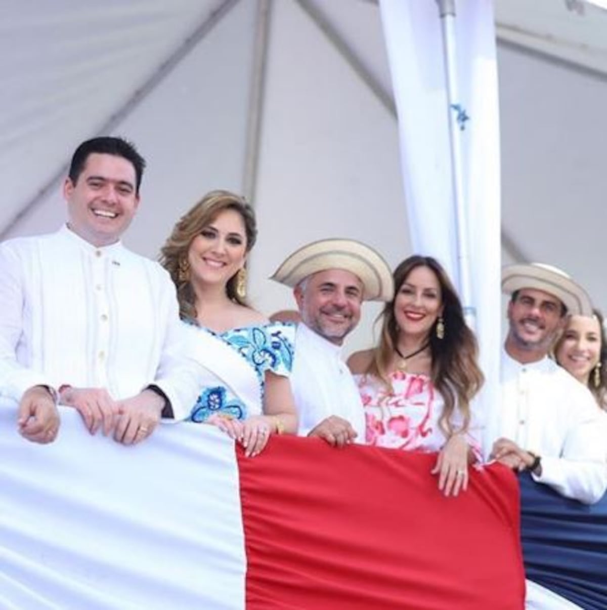 El halagado vestido estilizado de Julieta de Carrizo, la esposa del vicepresidente