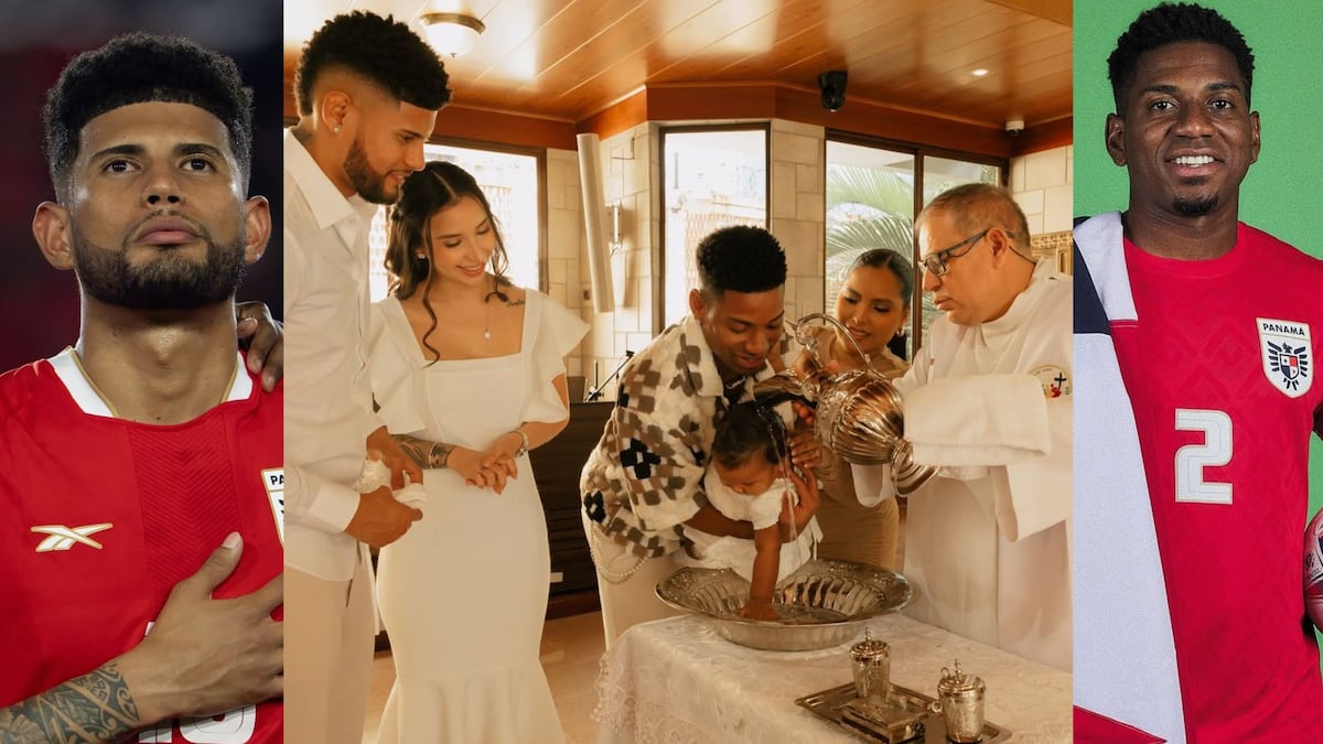 Andrés Andrade, de la Selección de Panamá, bautiza a su bebé y nombra como padrino a César Blackman