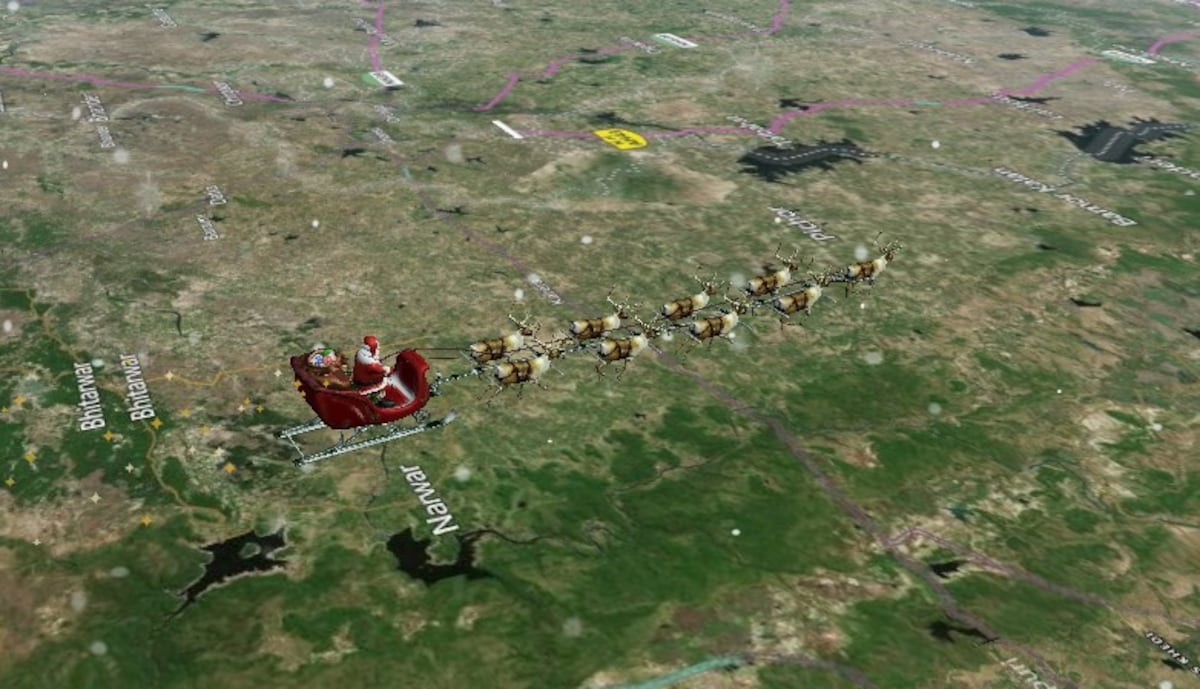 ¿Por dónde va Santa Claus? Revísalo en el Santa Tracker