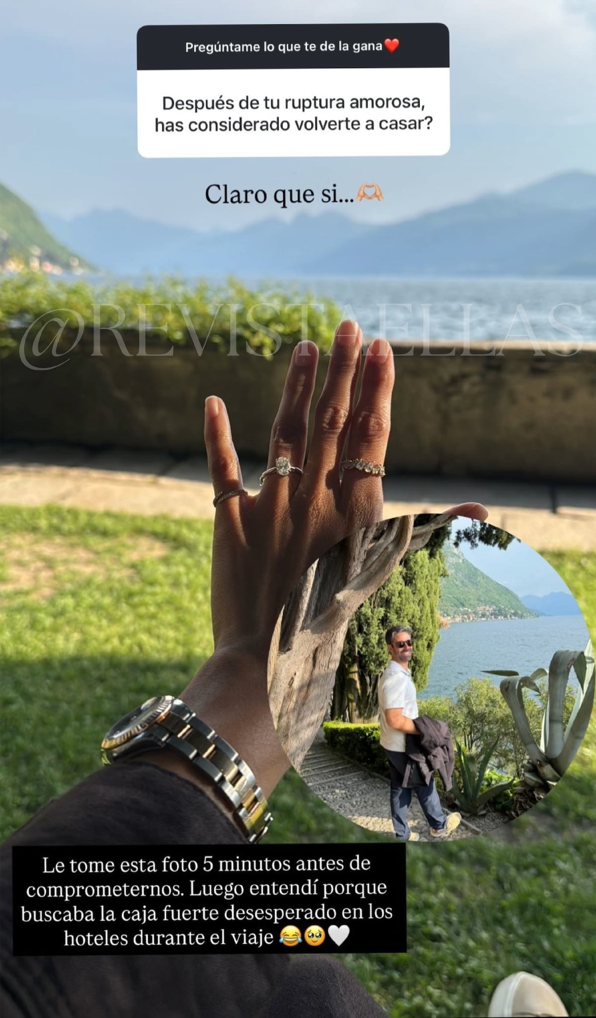 La cantautora panameña Liz Grimaldo revela su compromiso con su pareja Javier Fossas